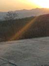 北京西山日落
